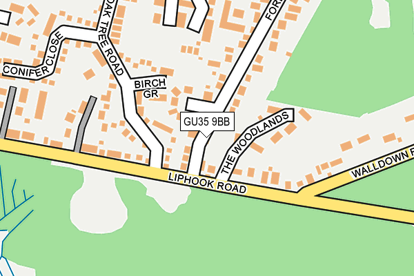 GU35 9BB map - OS OpenMap – Local (Ordnance Survey)