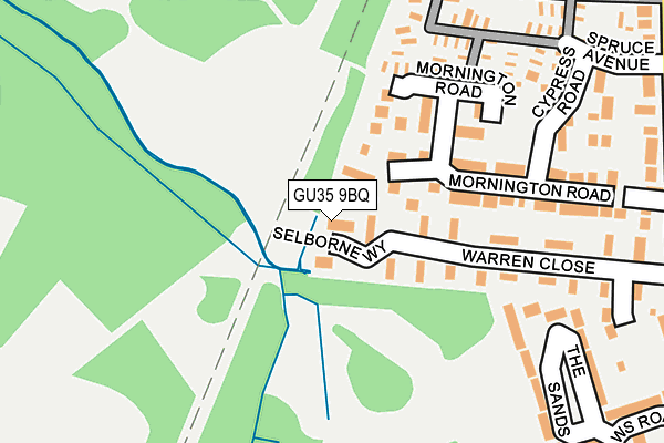 GU35 9BQ map - OS OpenMap – Local (Ordnance Survey)