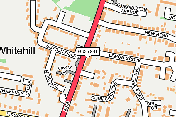 GU35 9BT map - OS OpenMap – Local (Ordnance Survey)