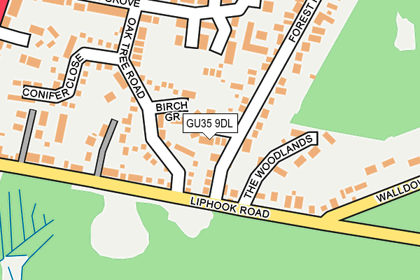 GU35 9DL map - OS OpenMap – Local (Ordnance Survey)