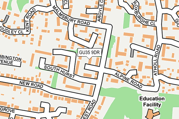 GU35 9DR map - OS OpenMap – Local (Ordnance Survey)