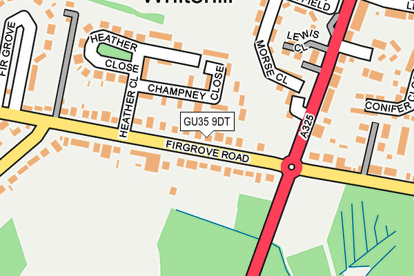 GU35 9DT map - OS OpenMap – Local (Ordnance Survey)