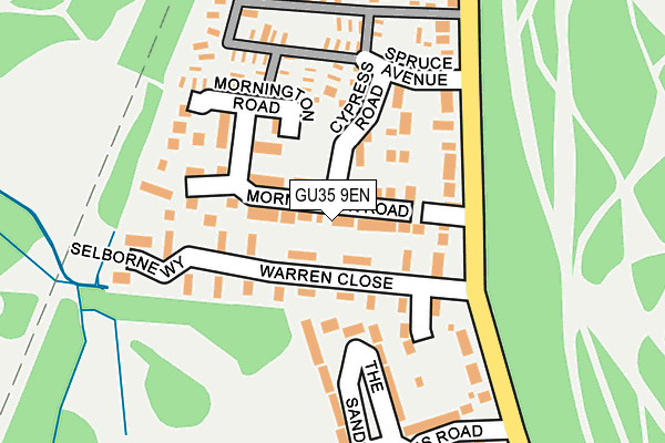 GU35 9EN map - OS OpenMap – Local (Ordnance Survey)