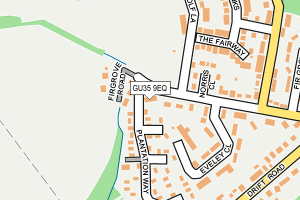 GU35 9EQ map - OS OpenMap – Local (Ordnance Survey)