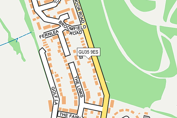 GU35 9ES map - OS OpenMap – Local (Ordnance Survey)