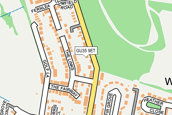 GU35 9ET map - OS OpenMap – Local (Ordnance Survey)