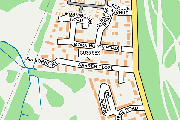 GU35 9EX map - OS OpenMap – Local (Ordnance Survey)