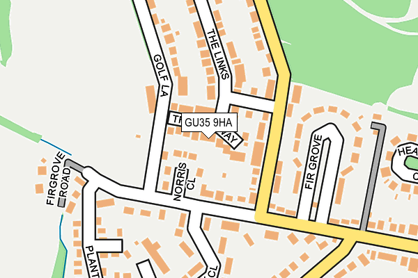 GU35 9HA map - OS OpenMap – Local (Ordnance Survey)