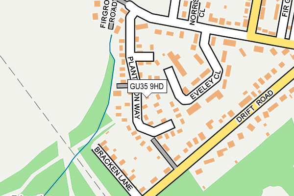 GU35 9HD map - OS OpenMap – Local (Ordnance Survey)