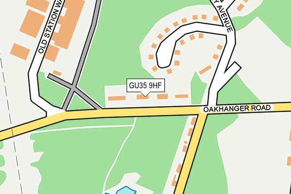 GU35 9HF map - OS OpenMap – Local (Ordnance Survey)