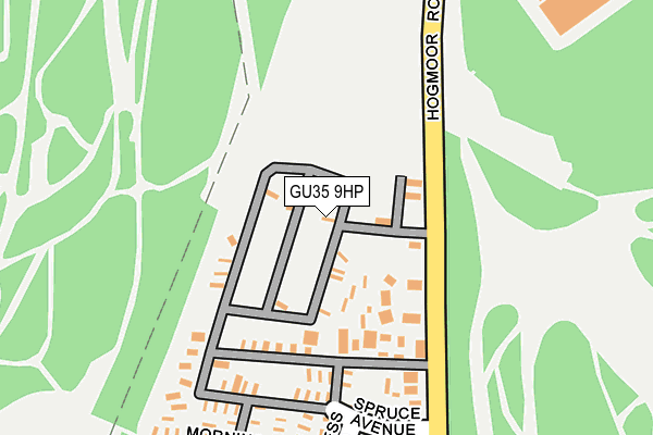 GU35 9HP map - OS OpenMap – Local (Ordnance Survey)