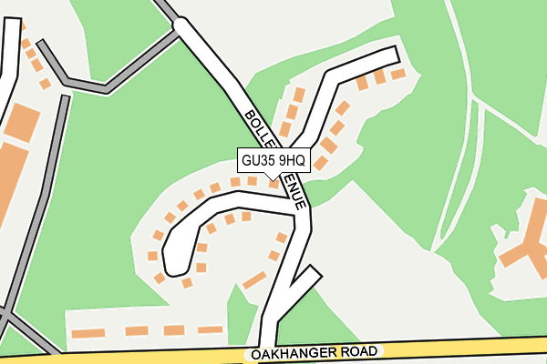 GU35 9HQ map - OS OpenMap – Local (Ordnance Survey)