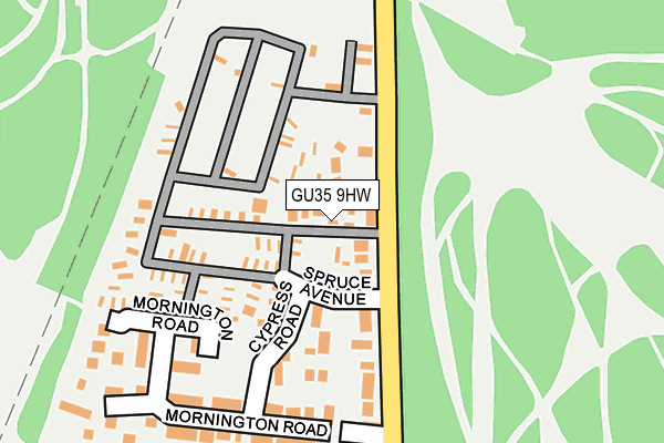GU35 9HW map - OS OpenMap – Local (Ordnance Survey)