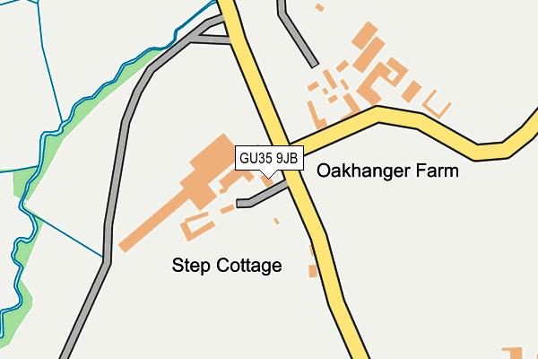 GU35 9JB map - OS OpenMap – Local (Ordnance Survey)