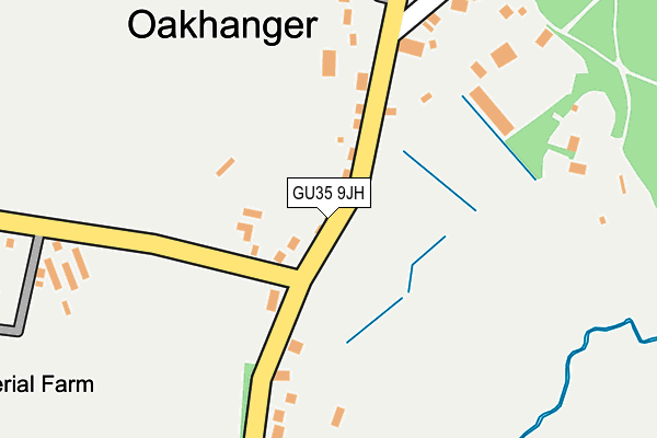 GU35 9JH map - OS OpenMap – Local (Ordnance Survey)
