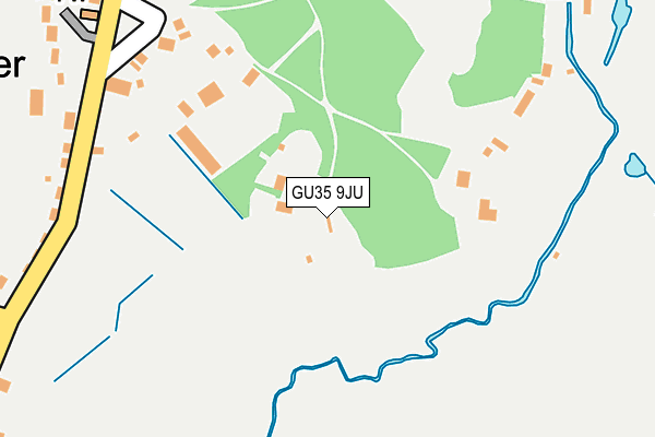 GU35 9JU map - OS OpenMap – Local (Ordnance Survey)