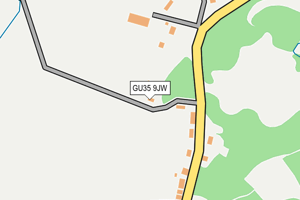 GU35 9JW map - OS OpenMap – Local (Ordnance Survey)