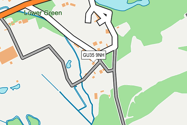 GU35 9NH map - OS OpenMap – Local (Ordnance Survey)