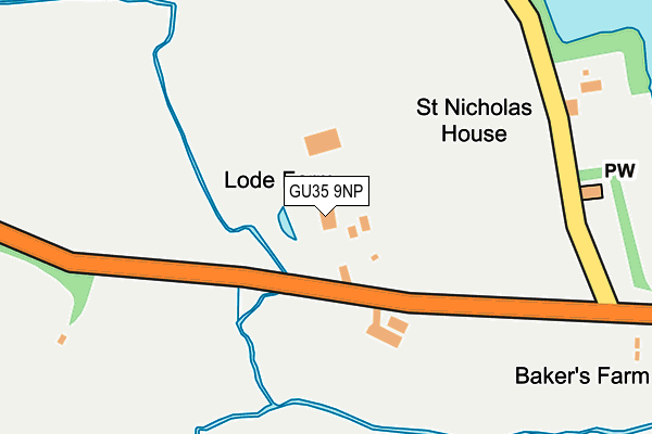 GU35 9NP map - OS OpenMap – Local (Ordnance Survey)