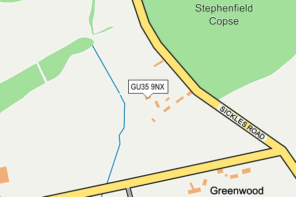 GU35 9NX map - OS OpenMap – Local (Ordnance Survey)