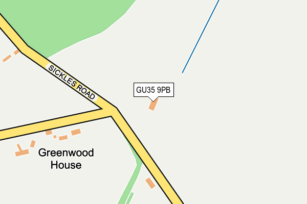 GU35 9PB map - OS OpenMap – Local (Ordnance Survey)