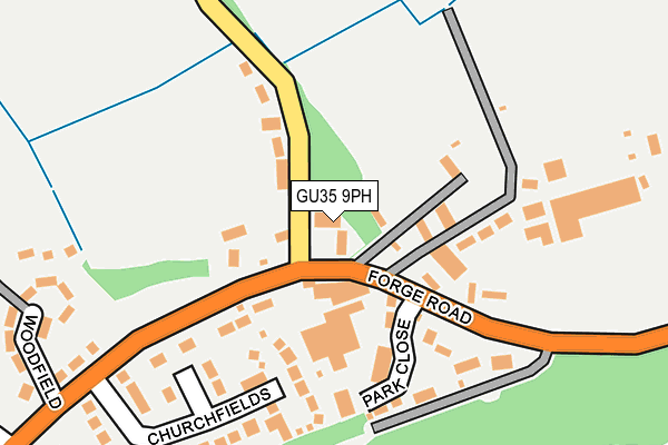 GU35 9PH map - OS OpenMap – Local (Ordnance Survey)