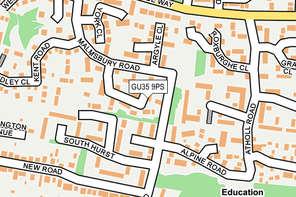 GU35 9PS map - OS OpenMap – Local (Ordnance Survey)
