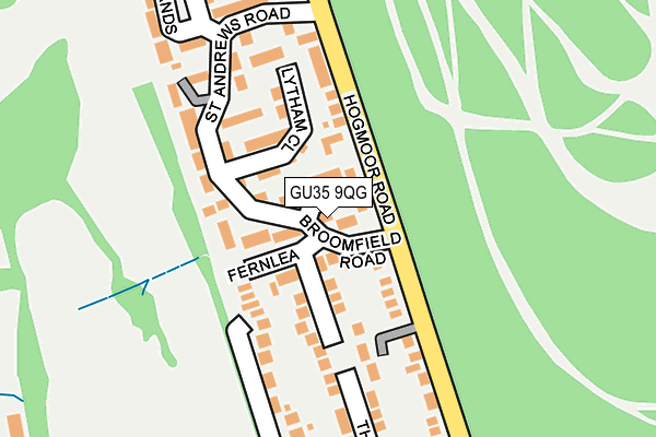 GU35 9QG map - OS OpenMap – Local (Ordnance Survey)