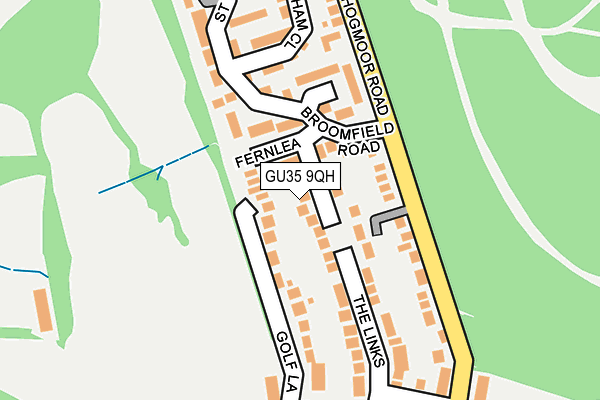 GU35 9QH map - OS OpenMap – Local (Ordnance Survey)