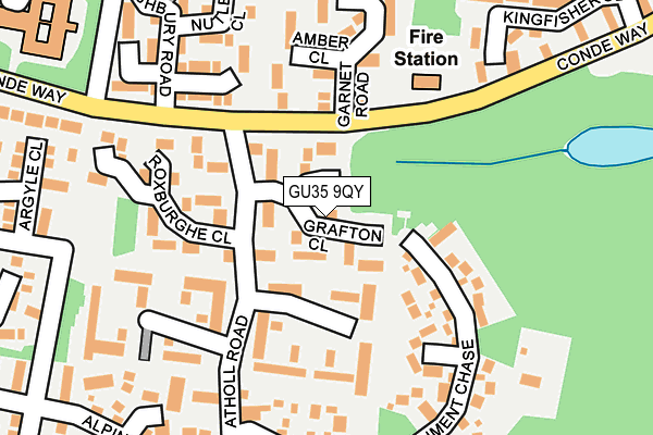 GU35 9QY map - OS OpenMap – Local (Ordnance Survey)