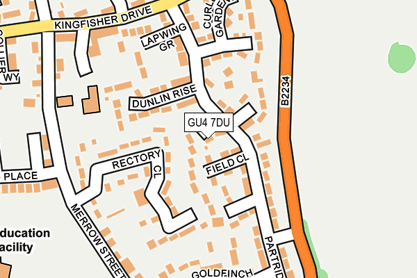 GU4 7DU map - OS OpenMap – Local (Ordnance Survey)