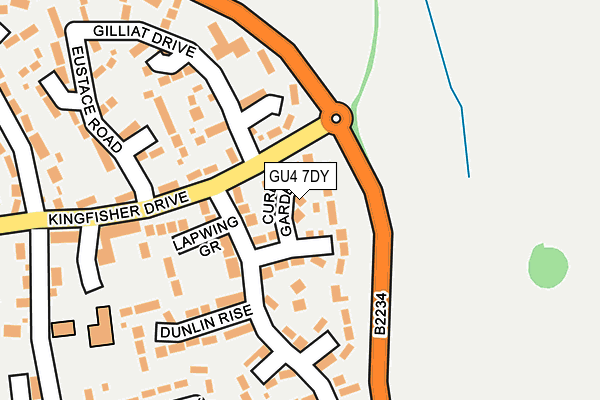 GU4 7DY map - OS OpenMap – Local (Ordnance Survey)