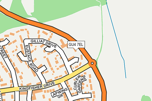 GU4 7EL map - OS OpenMap – Local (Ordnance Survey)
