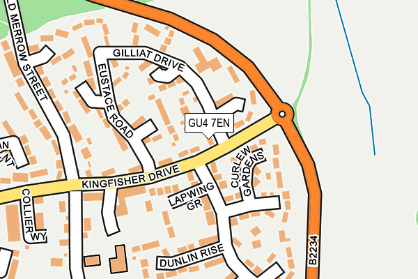 GU4 7EN map - OS OpenMap – Local (Ordnance Survey)