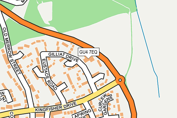 GU4 7EQ map - OS OpenMap – Local (Ordnance Survey)