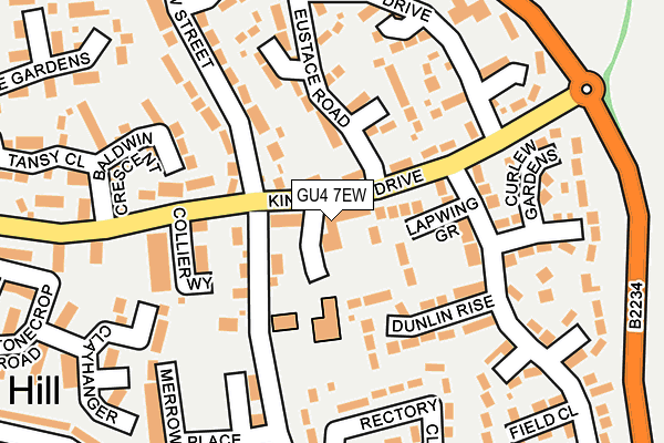 GU4 7EW map - OS OpenMap – Local (Ordnance Survey)