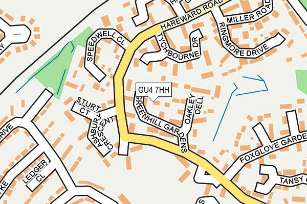 GU4 7HH map - OS OpenMap – Local (Ordnance Survey)