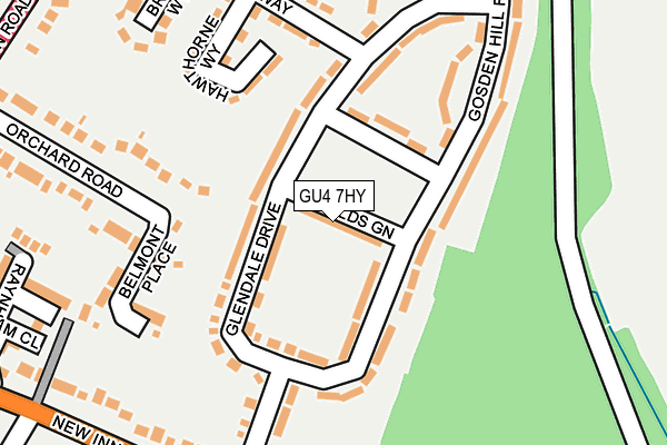 GU4 7HY map - OS OpenMap – Local (Ordnance Survey)