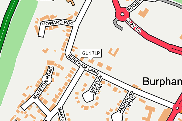 GU4 7LP map - OS OpenMap – Local (Ordnance Survey)