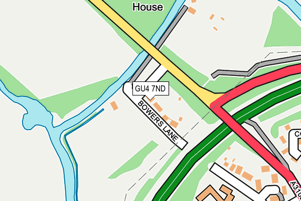 GU4 7ND map - OS OpenMap – Local (Ordnance Survey)