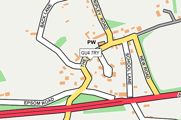 GU4 7RY map - OS OpenMap – Local (Ordnance Survey)