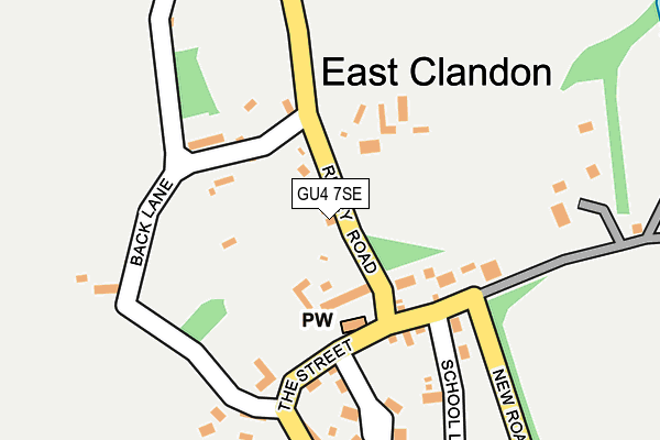 GU4 7SE map - OS OpenMap – Local (Ordnance Survey)