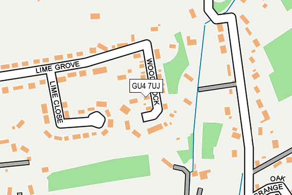 GU4 7UJ map - OS OpenMap – Local (Ordnance Survey)