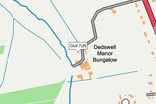 GU4 7UN map - OS OpenMap – Local (Ordnance Survey)