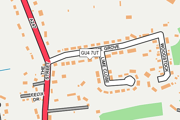 GU4 7UT map - OS OpenMap – Local (Ordnance Survey)