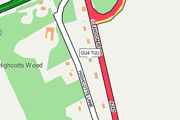 GU4 7UU map - OS OpenMap – Local (Ordnance Survey)