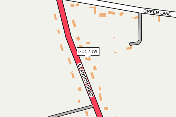GU4 7UW map - OS OpenMap – Local (Ordnance Survey)