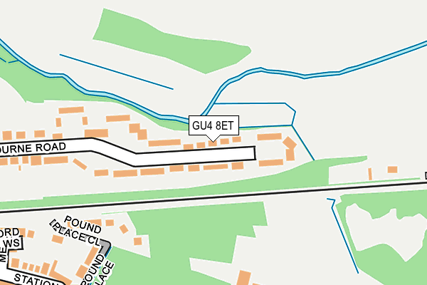 GU4 8ET map - OS OpenMap – Local (Ordnance Survey)