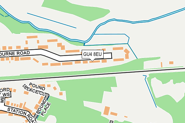 GU4 8EU map - OS OpenMap – Local (Ordnance Survey)
