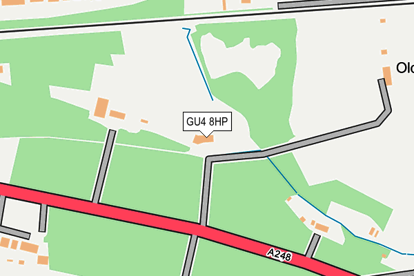GU4 8HP map - OS OpenMap – Local (Ordnance Survey)